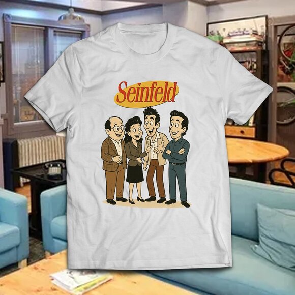 Funny Seinfeld Cartoon Character TV Tee - Picture 1 of 2
